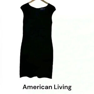 American Living Womens 6 Black Dress Classic Quiet Luxury